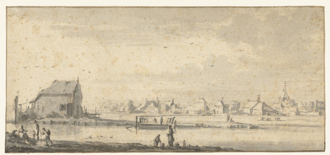 Veduta di Sloterdijk, vicino ad Amsterdam da Roelant Roghman