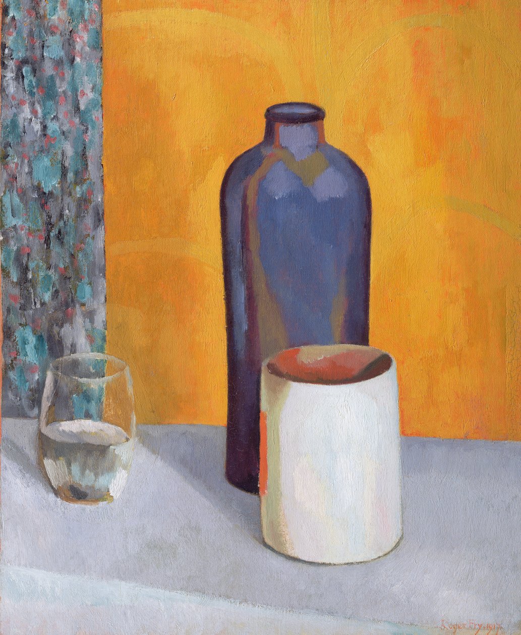 Natura morta con una bottiglia blu da Roger Eliot Fry