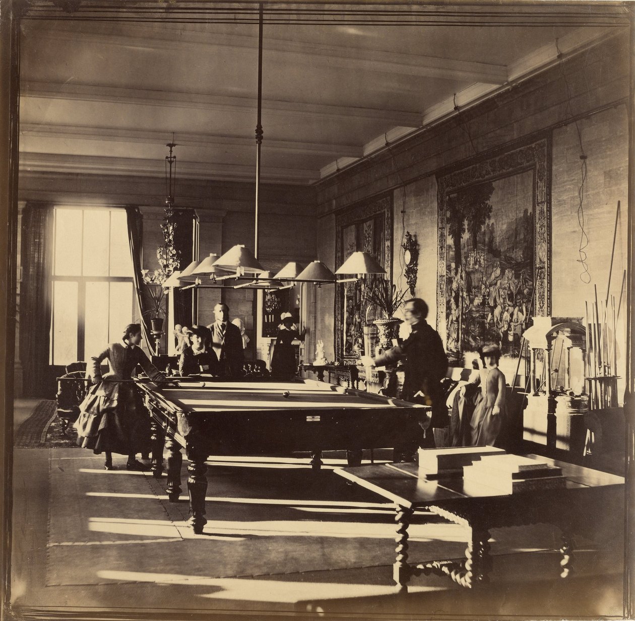 La sala da biliardo, Mentmore da Roger Fenton