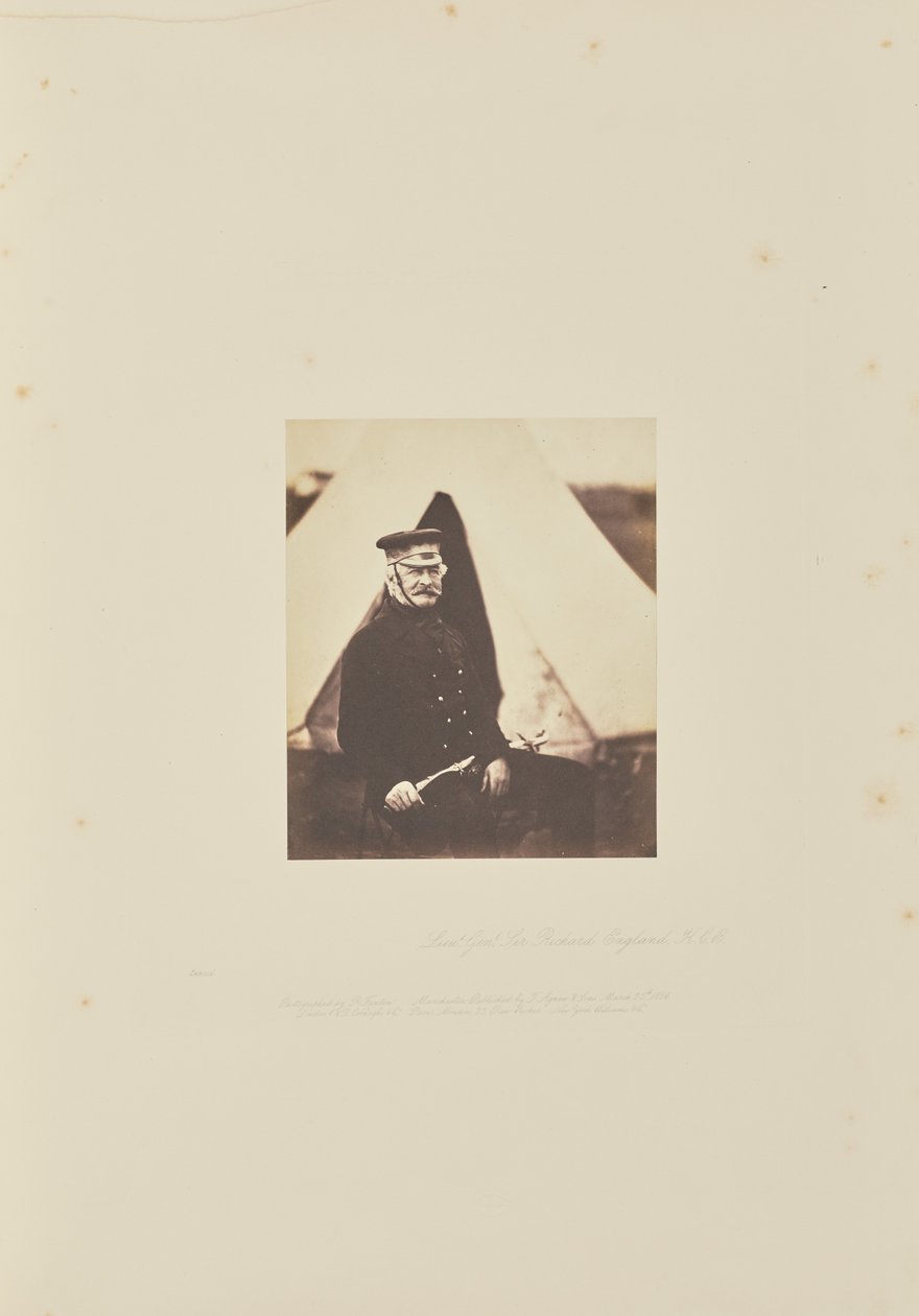 Tenente generale Sir Richard England, K.C.B. da Roger Fenton