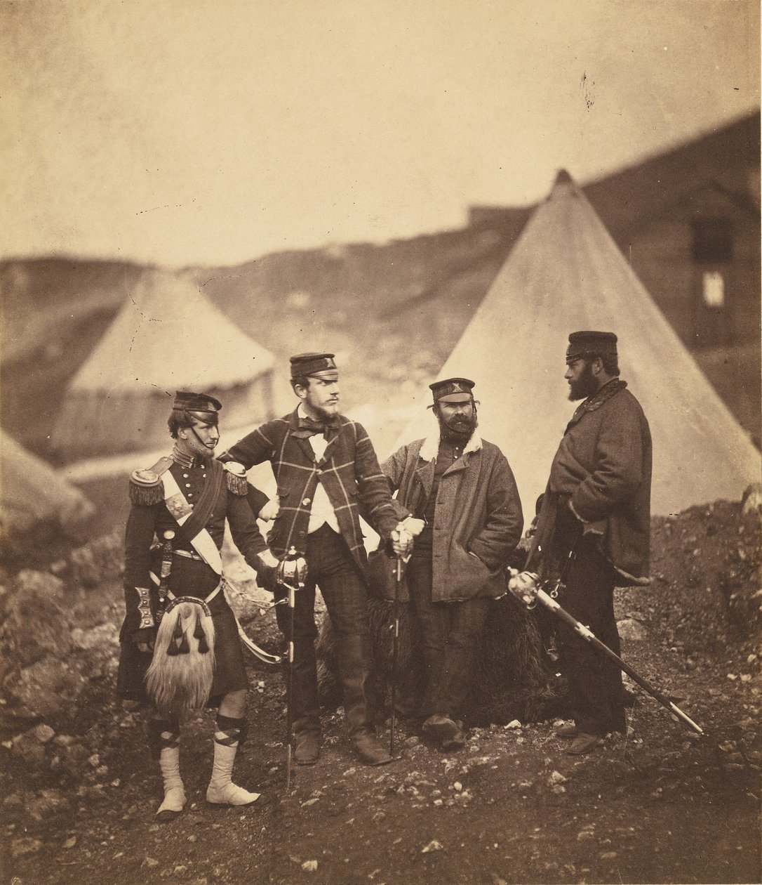Ufficiali del 42° Highlander da Roger Fenton