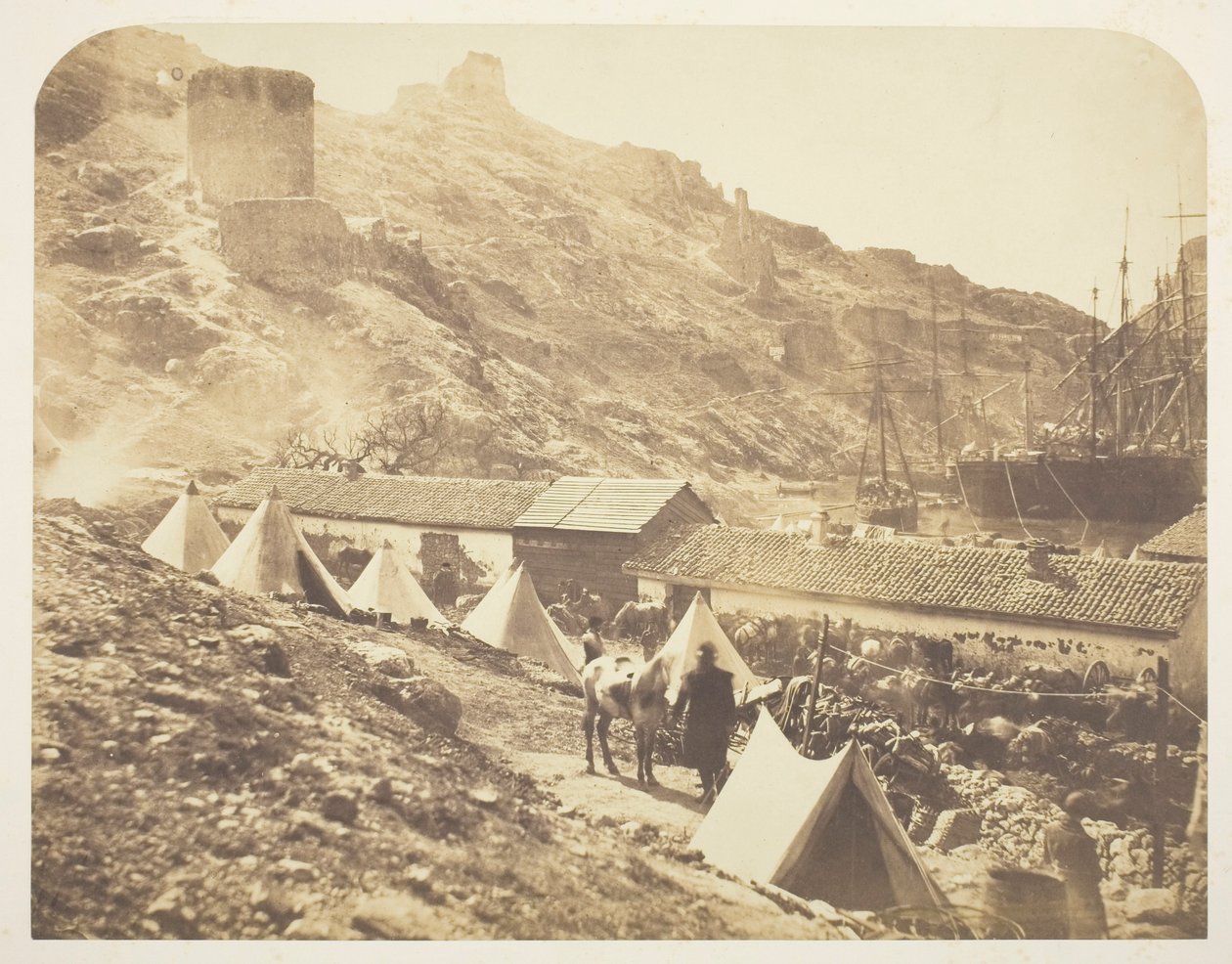 Il castello genovese, Balaklava da Roger Fenton