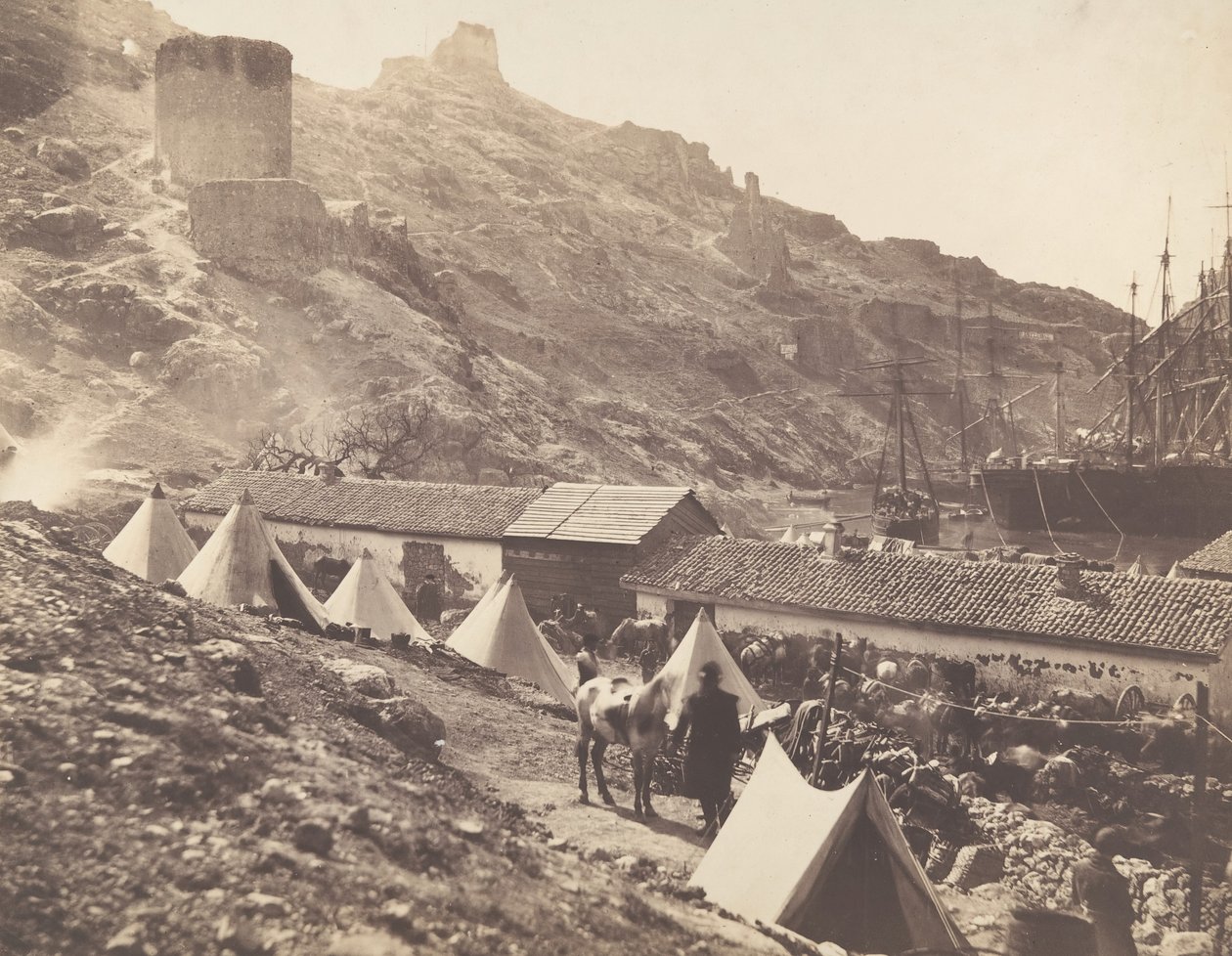 Il Castello Genovese, Balaklava, 1855 da Roger Fenton