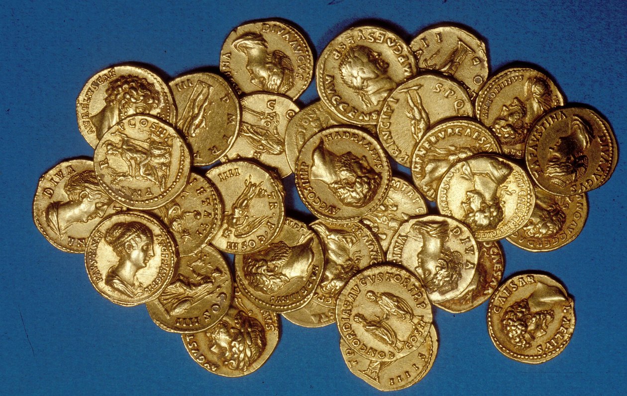 Un tesoro di monete (oro) da Roman