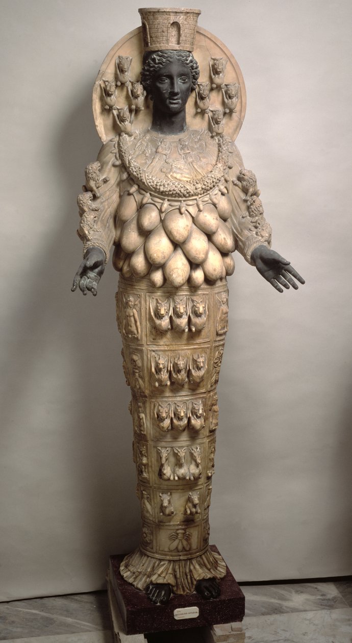 Artemide di Efeso (bronzo e alabastro) da Roman
