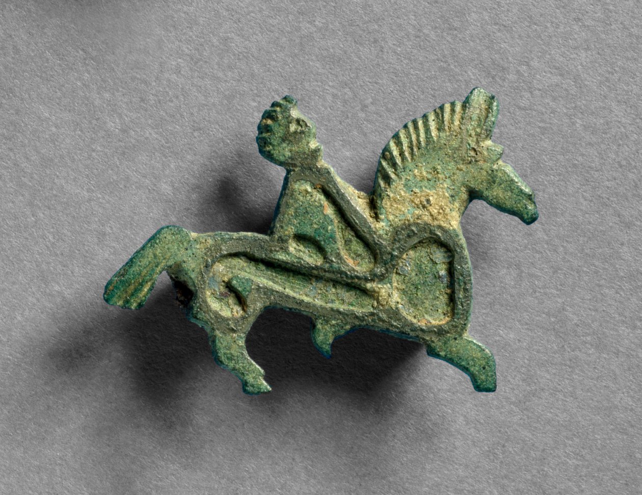 Spilla a forma di cavallo e cavalieri (dettaglio) da Roman