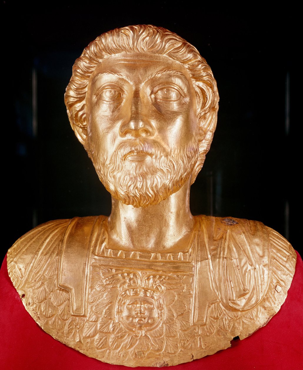 Busto di Marco Aurelio (121-180 d.C.) da Roman