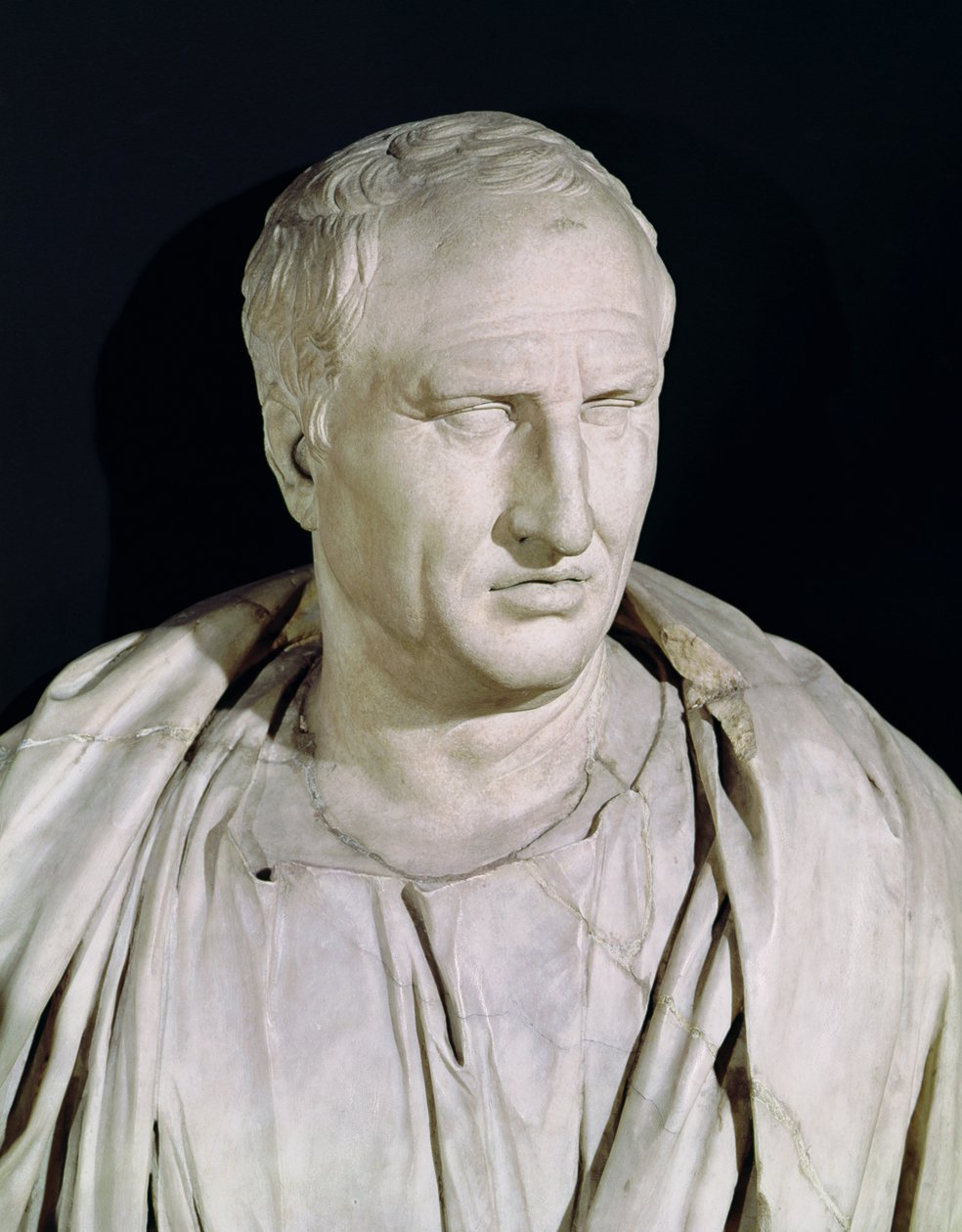 Busto di Marco Tullio Cicerone (dettaglio) da Roman