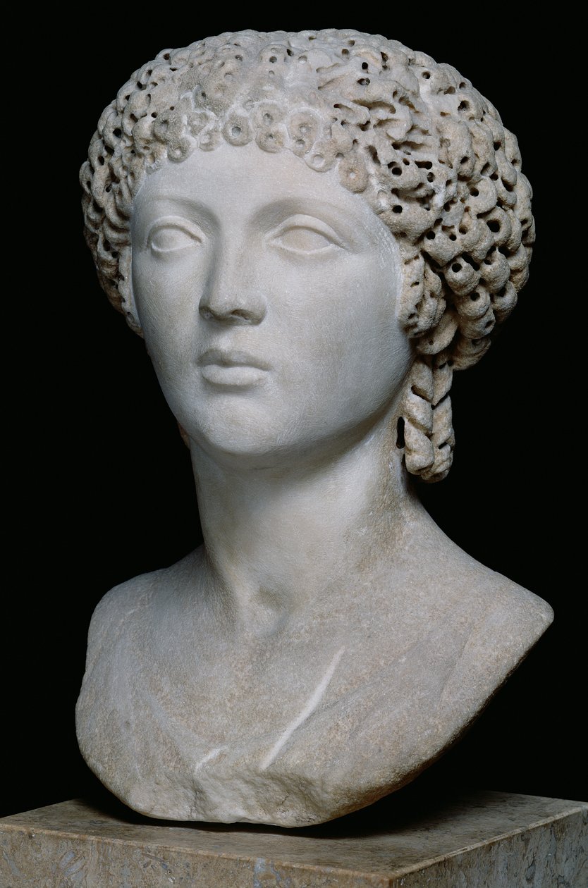 Busto di una donna romana, possibilmente Poppea Augusta, 55-60 d.C. da Roman