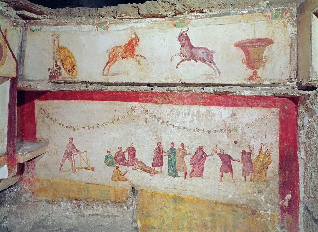 Giochi dei bambini (affresco) da Roman