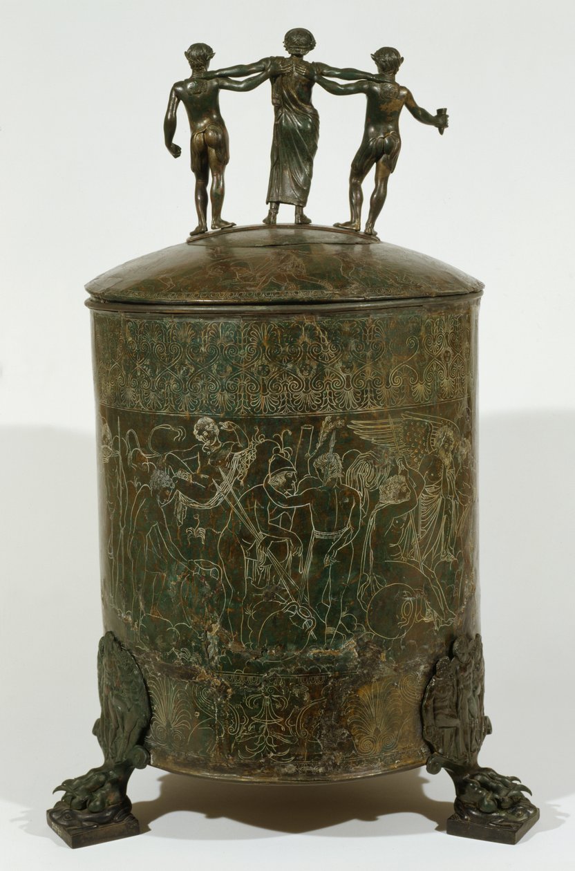 Cista Fioroni, Palestrina da Roman