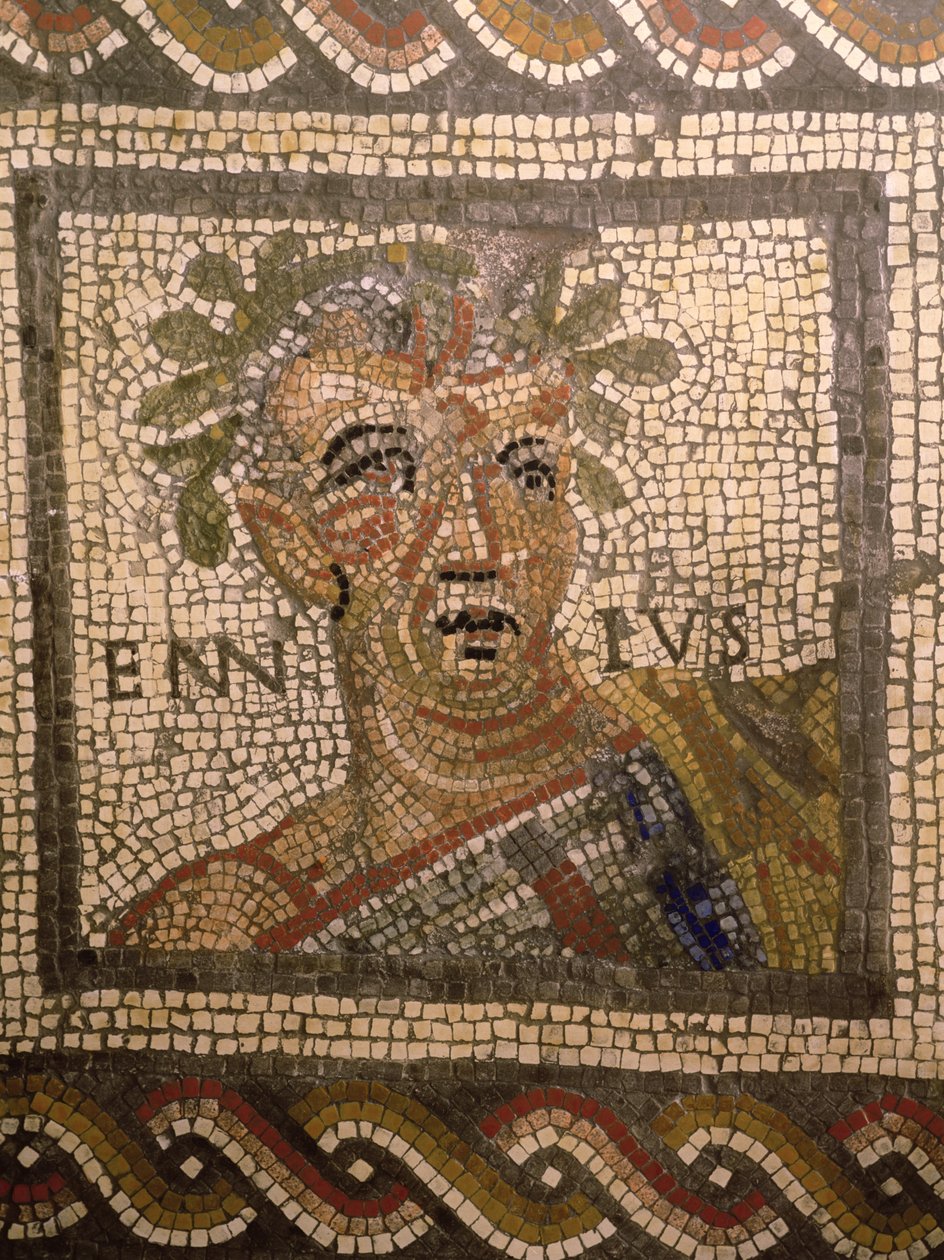 Ritratto di Quinto Ennio (239-169 a.C.) da Roman