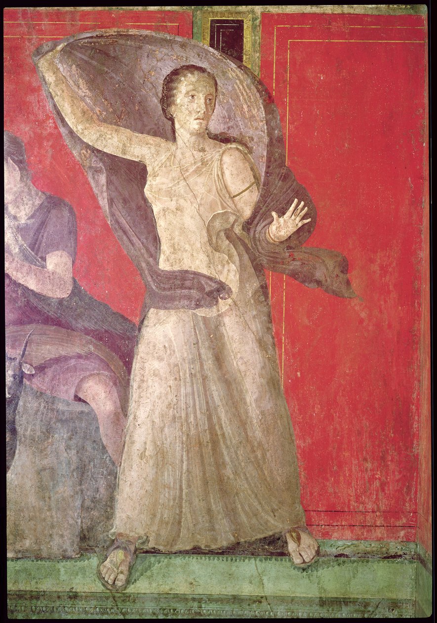 La donna sorpresa, Parete Nord, Oecus 5, 60-50 a.C. da Roman