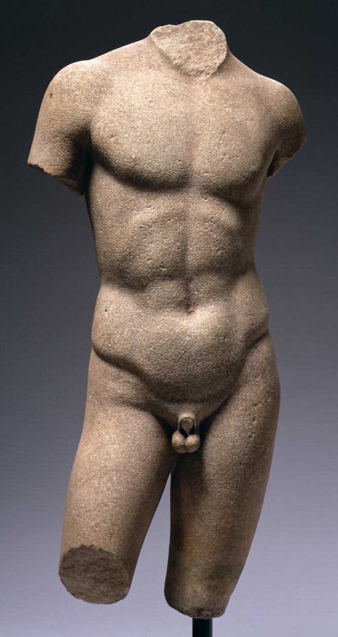 Torso di un giovane nudo (marmo) da Roman