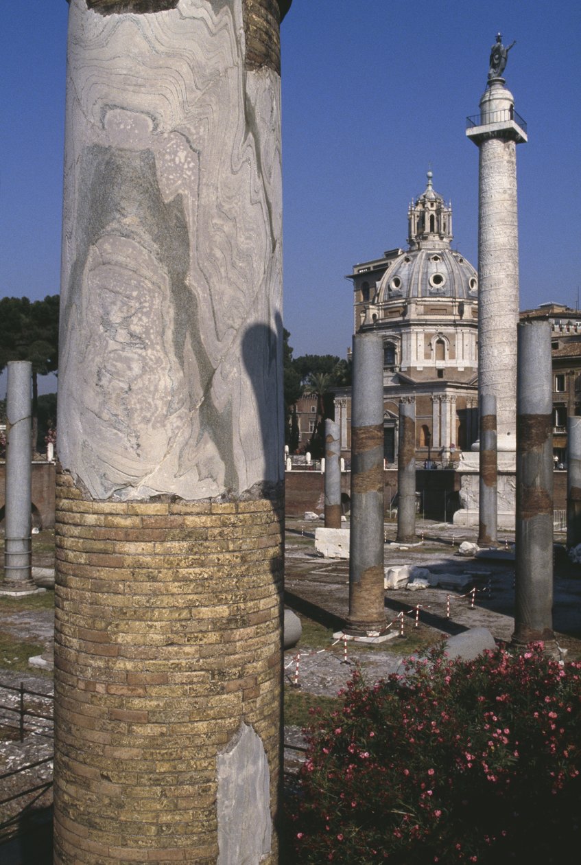 Vista della Colonna Traiana, 113 d.C. da Roman