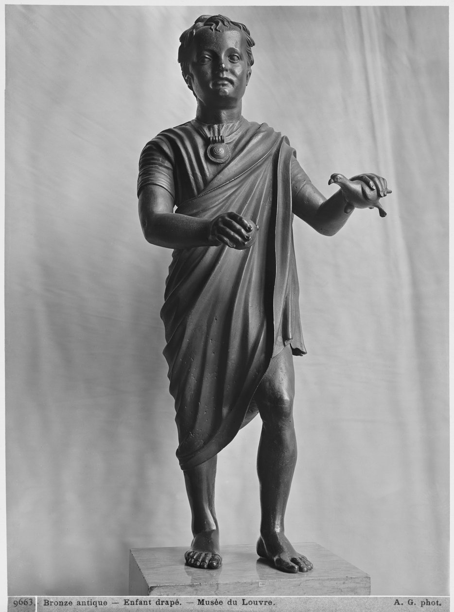 Giovane ragazzo con un uccello, tardo repubblicano da Roman