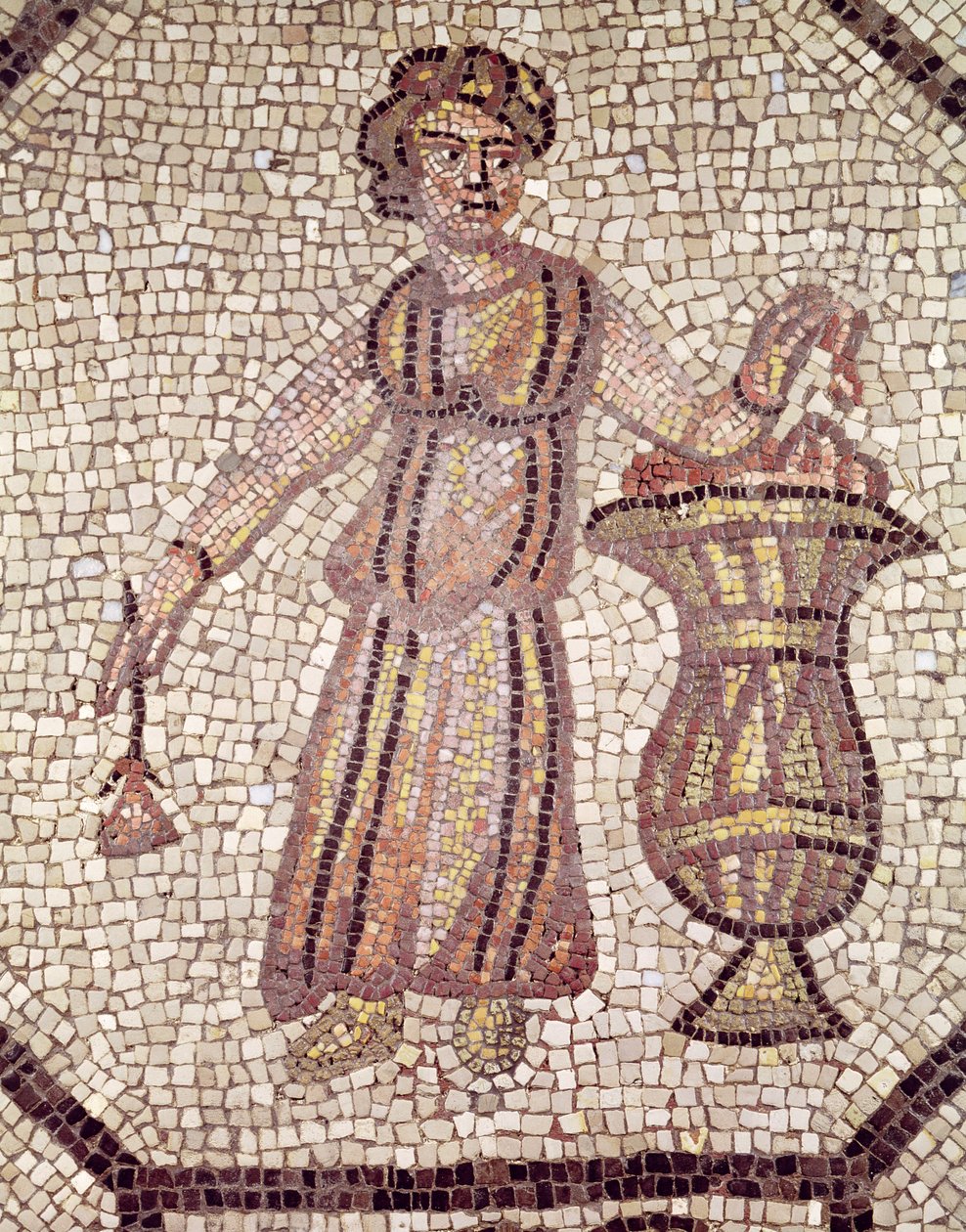 Giovane ragazza con fiori da Roman