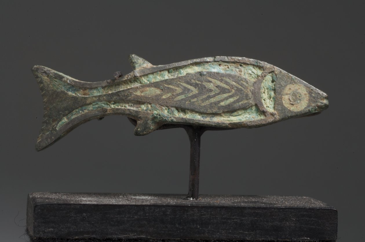 Fibula romano-britannica a forma di pesce da Roman Imperial Period