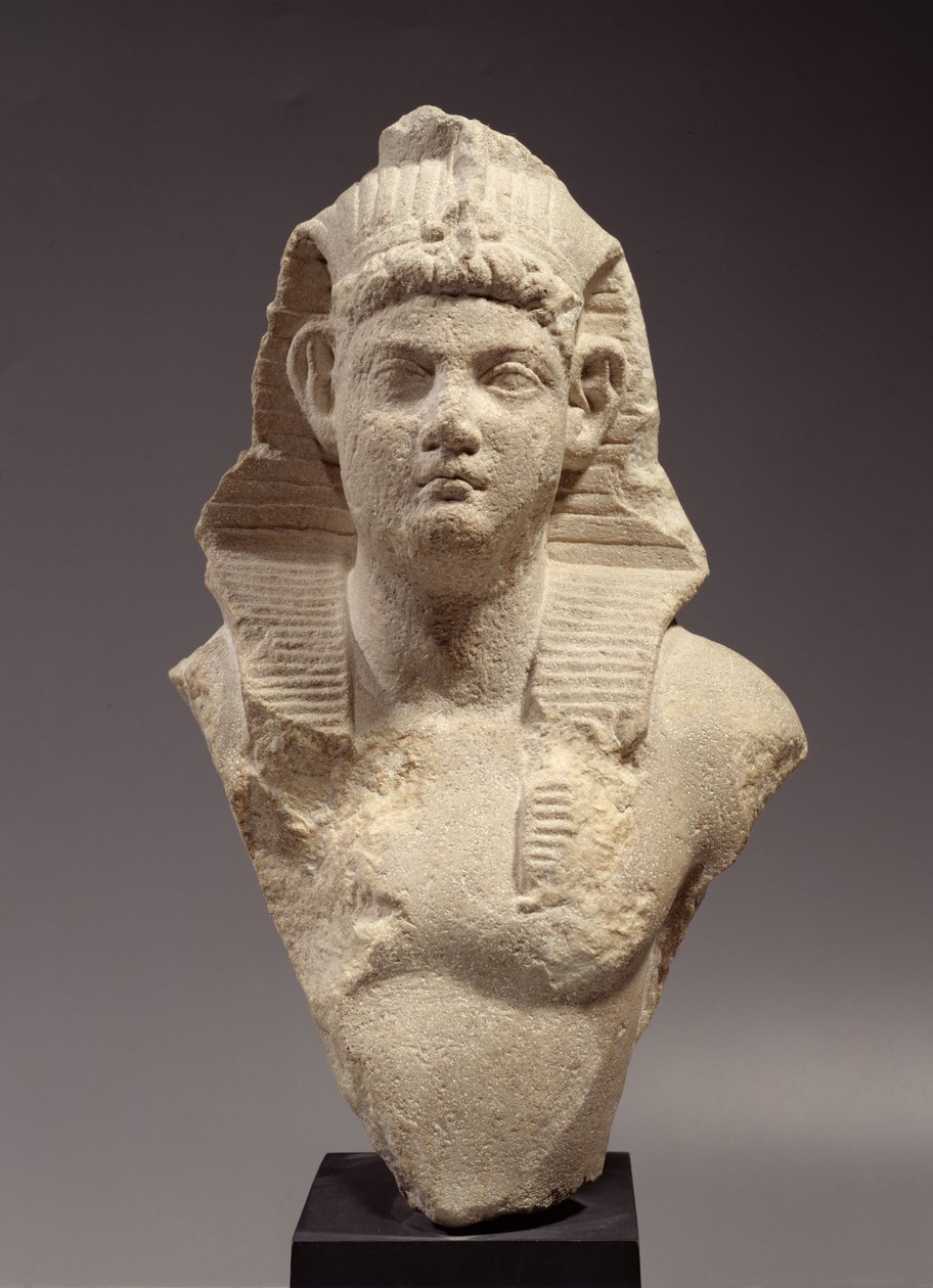 Busto di un imperatore romano come faraone da Roman Period Egyptian