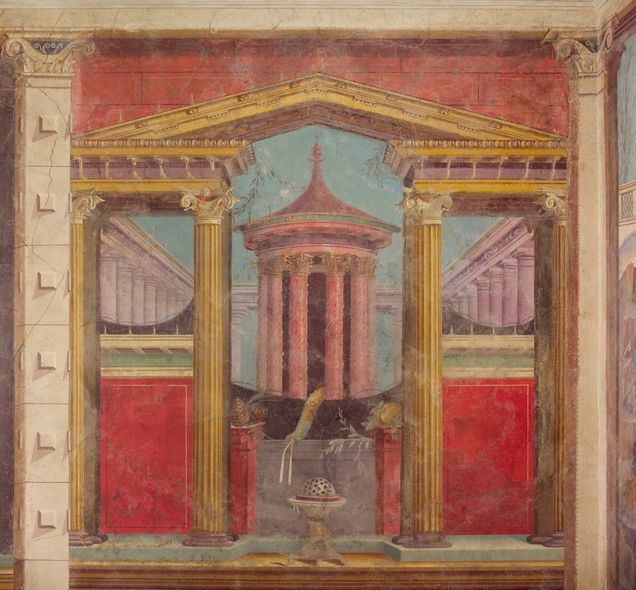 Affresco dal cubicolo di una villa a Boscoreale, c.50-40 a.C. da Roman Republican Period
