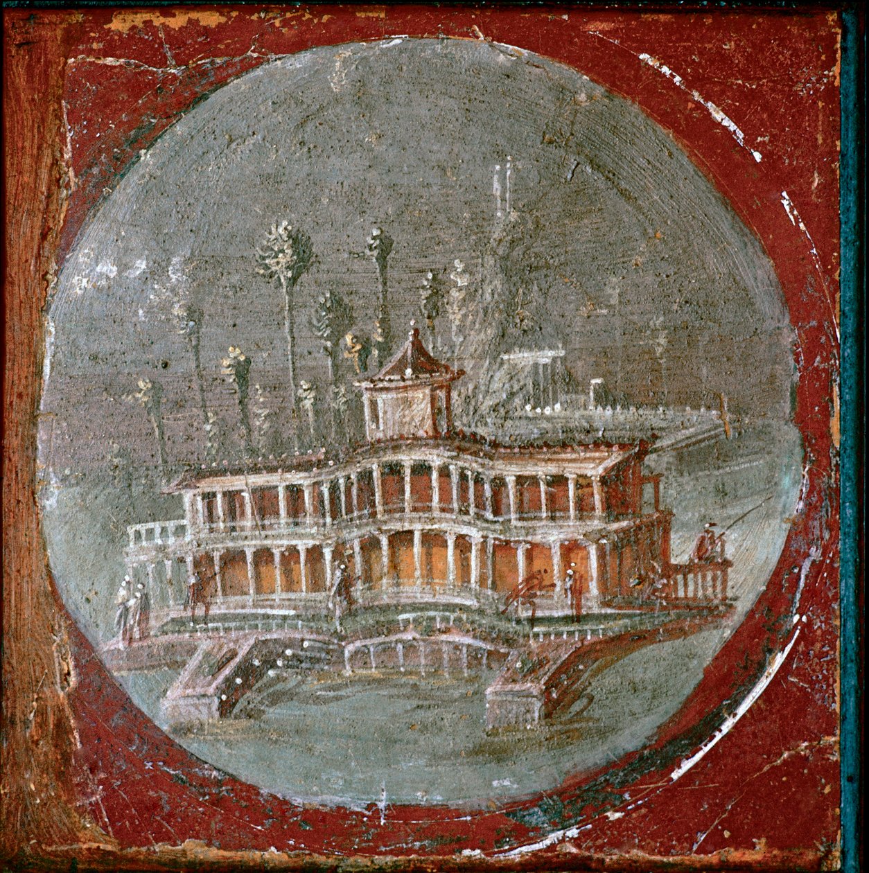 Una villa a Stabia (affresco) da Roman