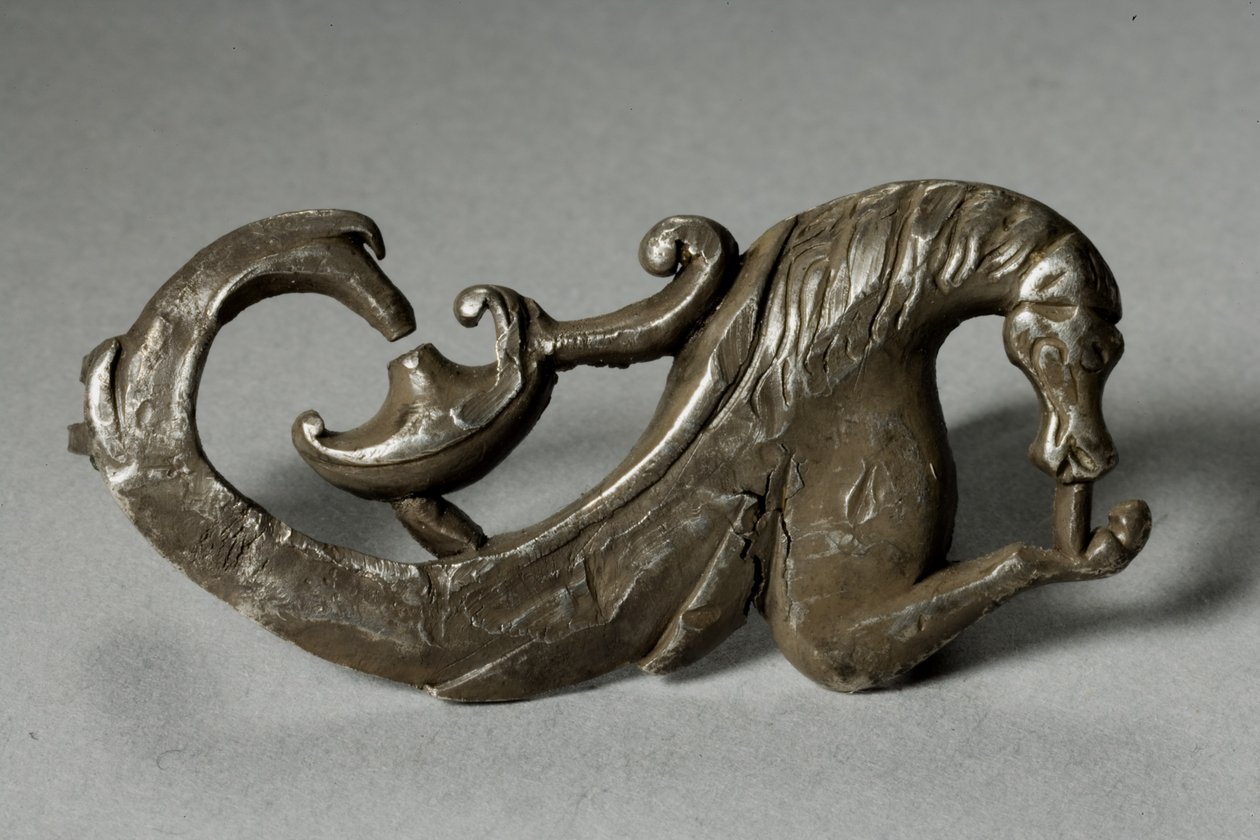 Fibula di un Ippocampo (argento) da Roman