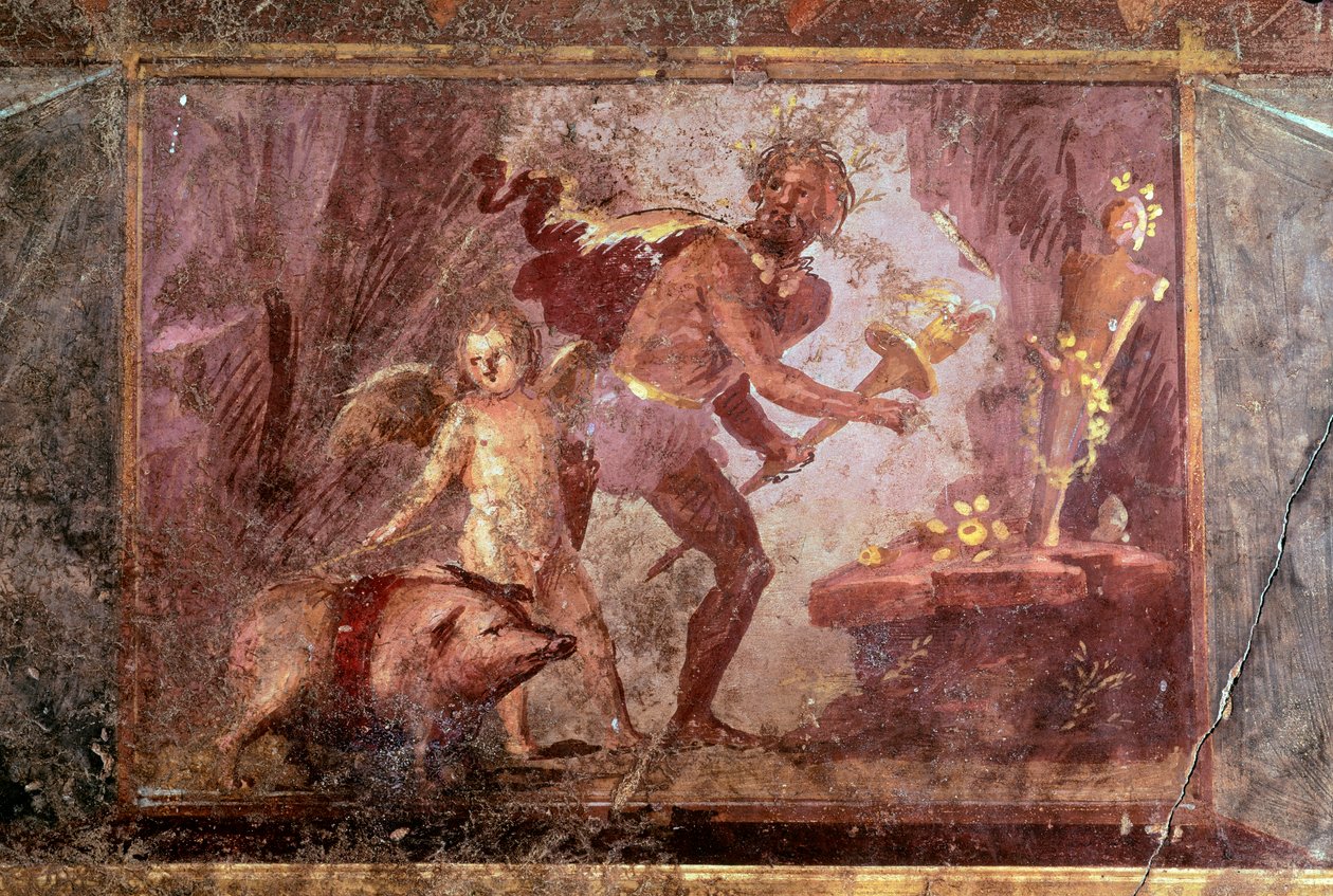 Affresco dalla Villa dei Misteri, Pompei da Roman