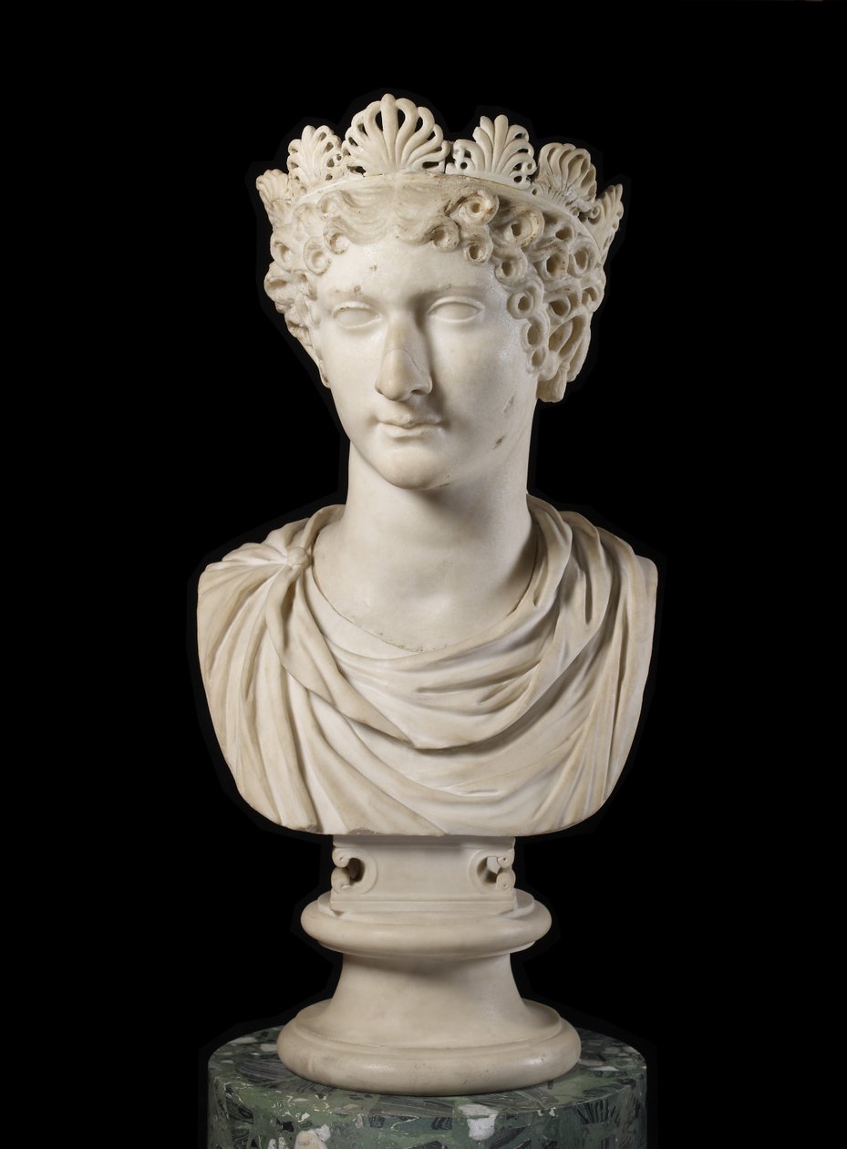 Testa di Agrippina Minore con diadema da Roman