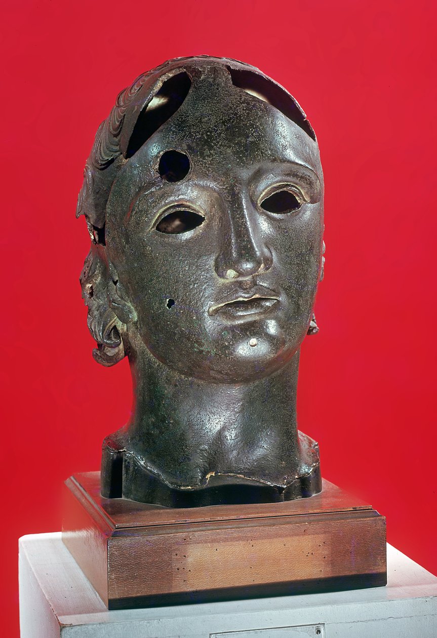 Testa di Apollo, da Nimes, I-II secolo da Roman