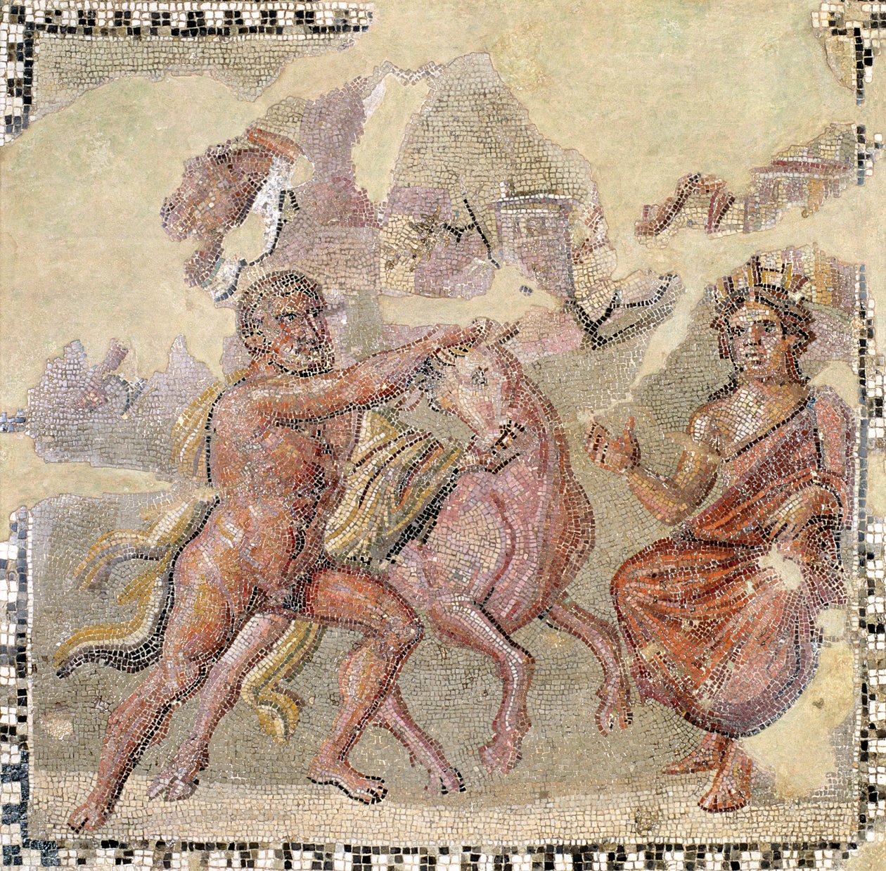 Eracle con il toro cretese, Ostia da Roman