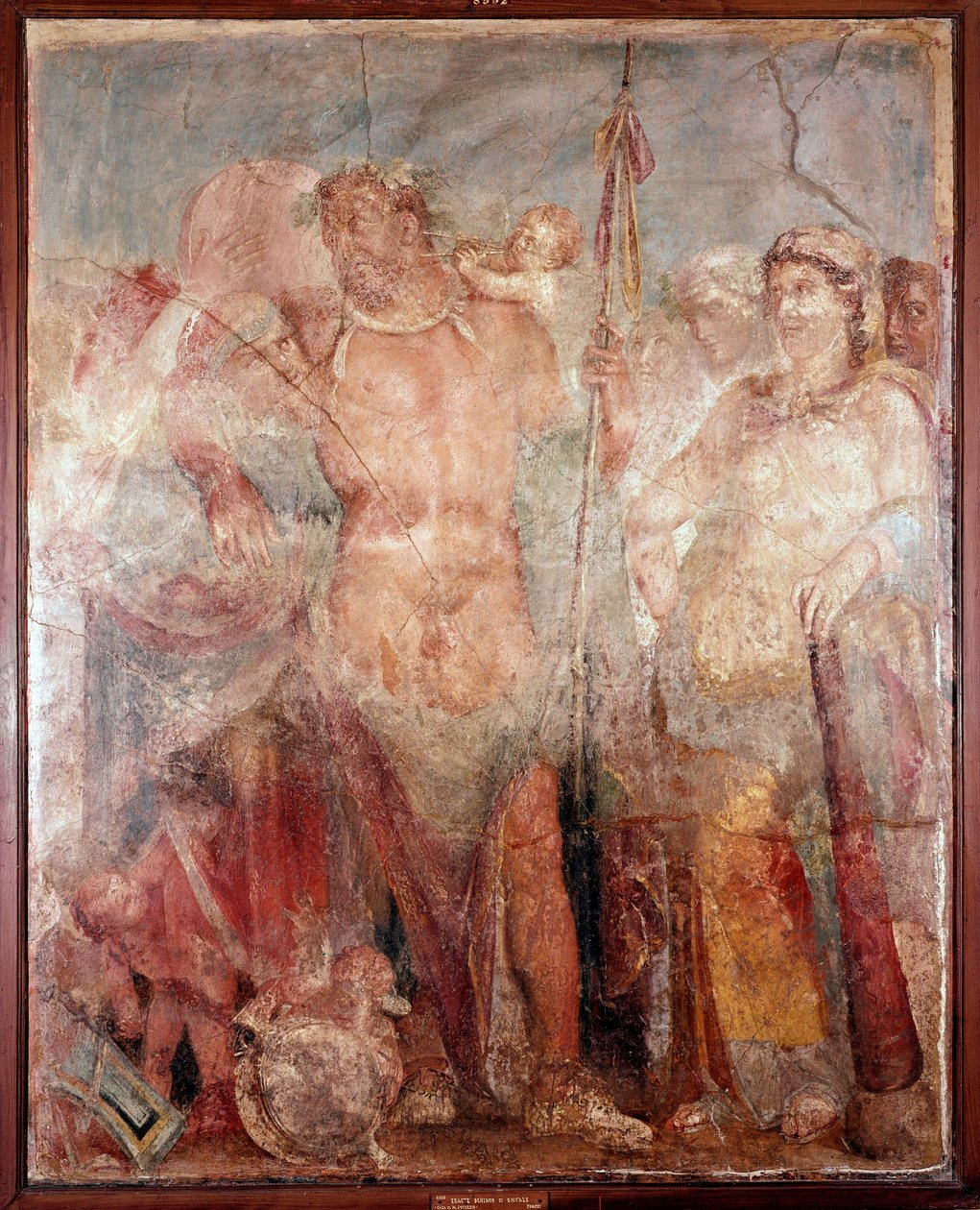 Ercole schiavo della regina Onfale (affresco, 54-79 d.C.) da Roman