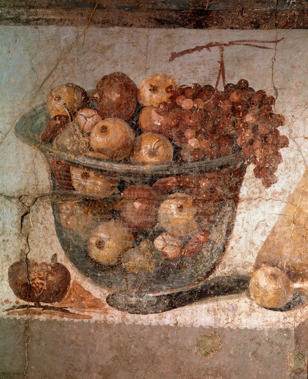 Pan musicista, tra le ninfe (dettaglio di affresco) da Roman