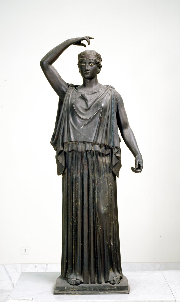 Statua di Danaide, c.50 a.C. (bronzo) da Roman