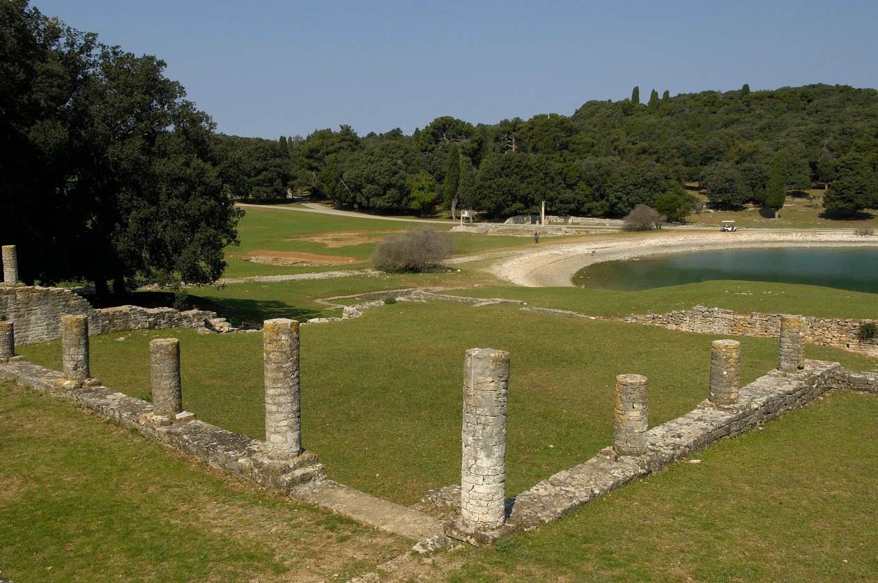 Villa romana nella Baia di Verige, Brijuni, Croazia da Roman