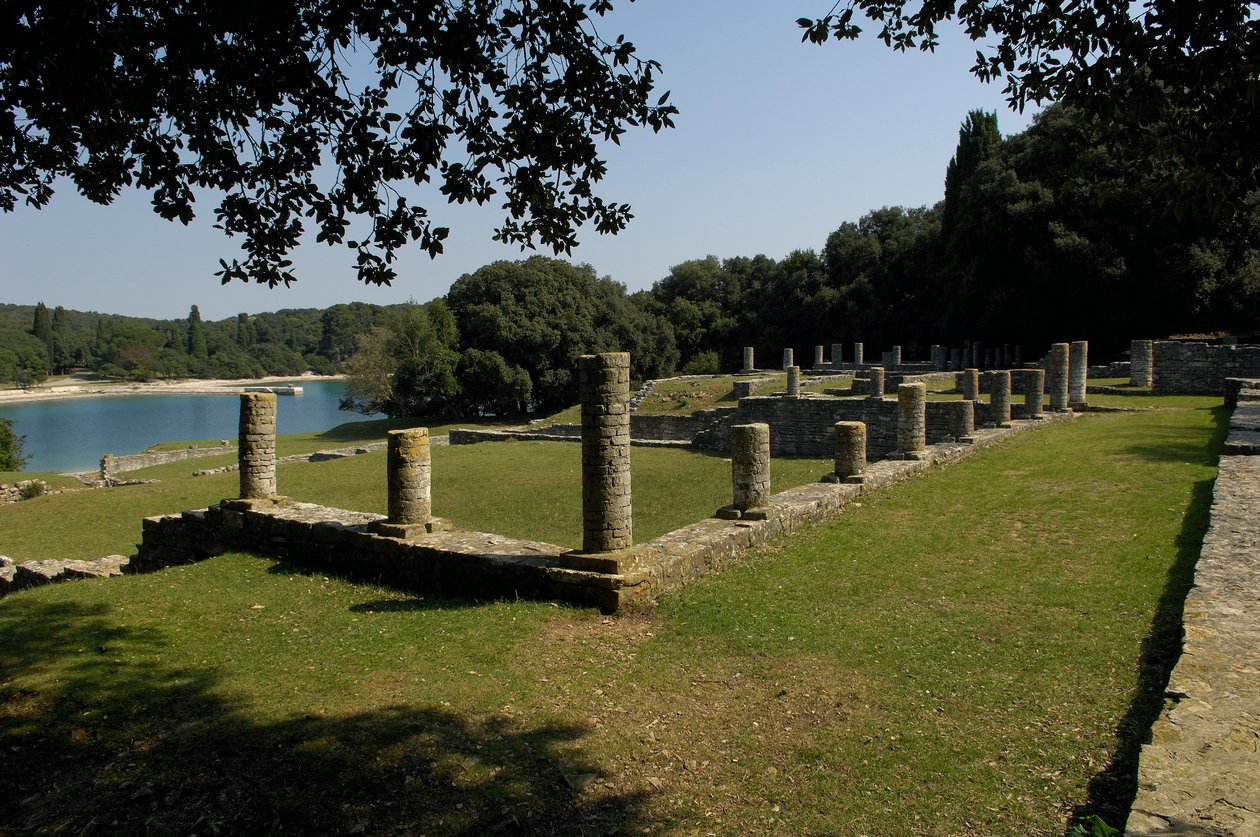 Villa romana nella Baia di Verige, Brijuni, Croazia da Roman