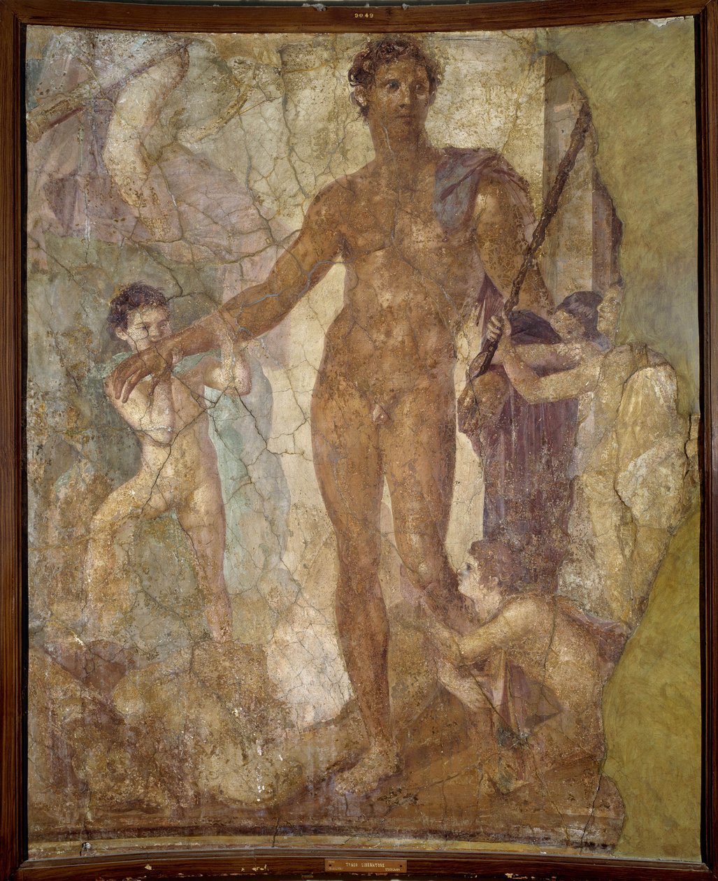 Teseo liberatore (e il Minotauro). Affresco da Roman