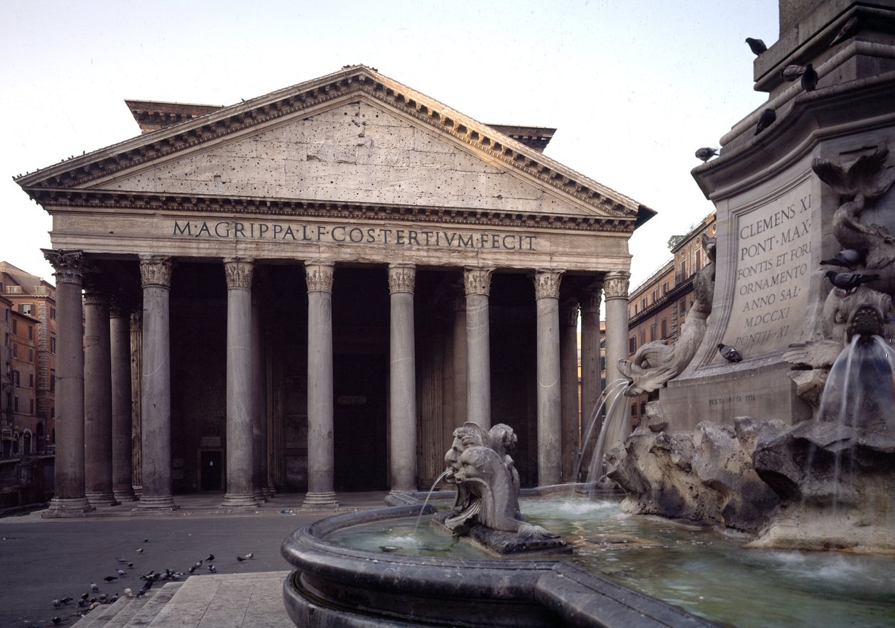 Veduta del Pantheon, 27-125 d.C. da Roman