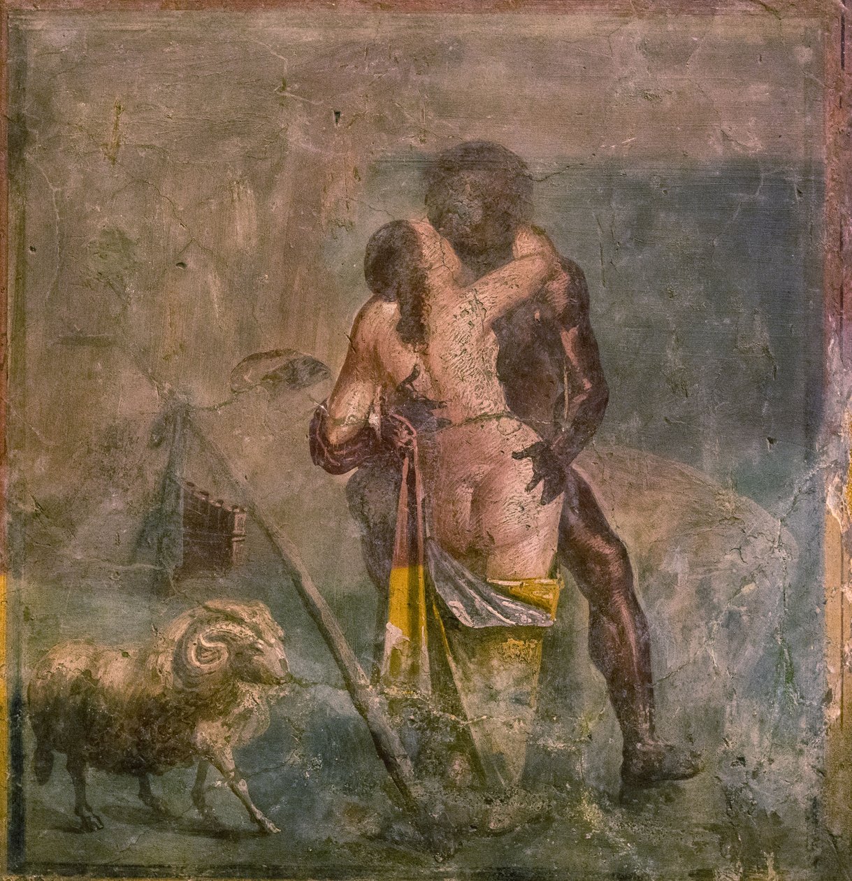 Galatea e Polifemo, I secolo da Roman Pompeian wall painting.