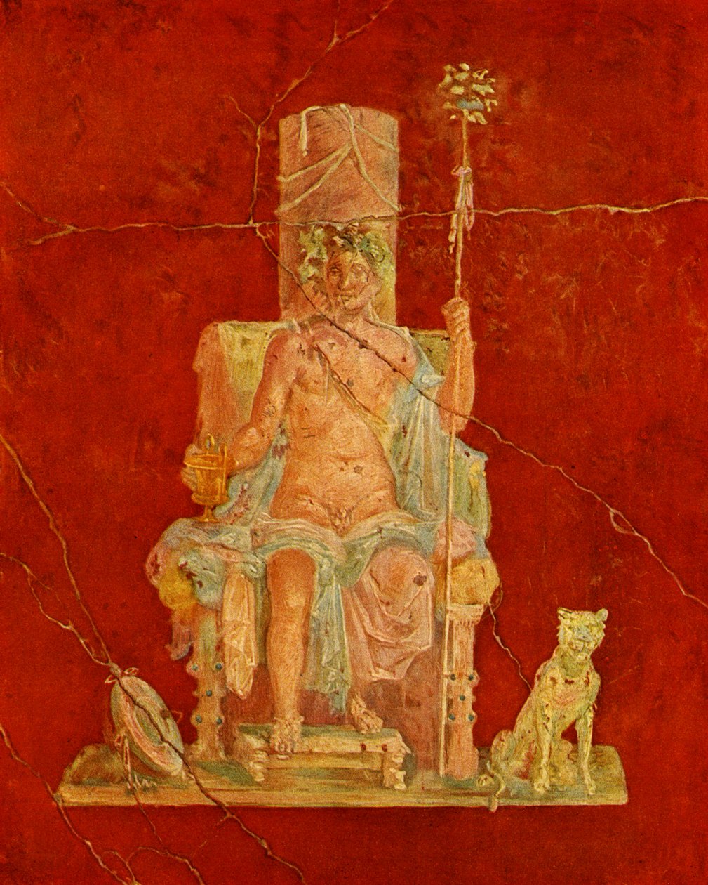 Dioniso seduto su un trono da Roman Roman