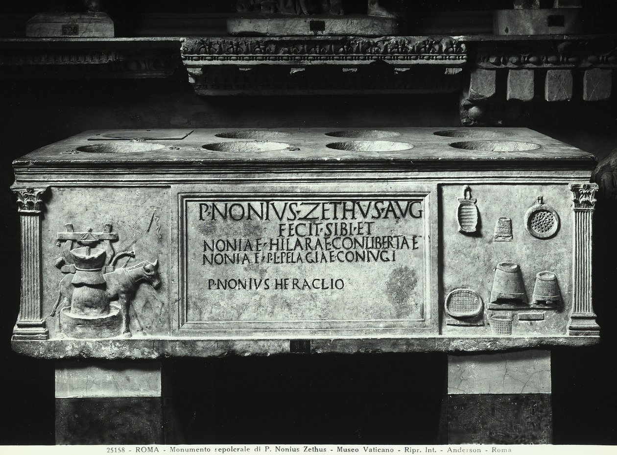 Sarcofago di Nonius Zethus da Roman Roman