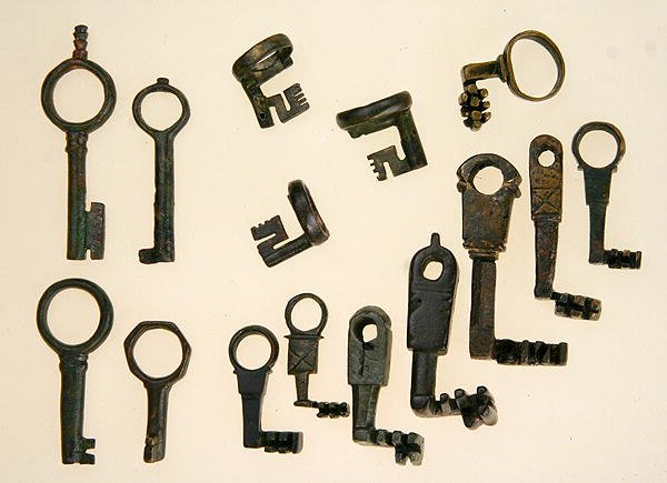 Selezione di chiavi (bronzo) da Roman Roman