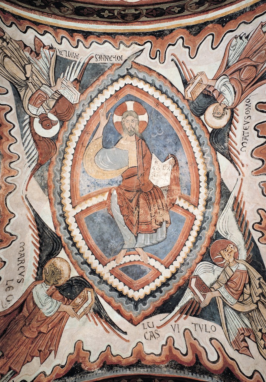 Cristo in gloria nel Tetramorfo, fine XII secolo da Romanesque