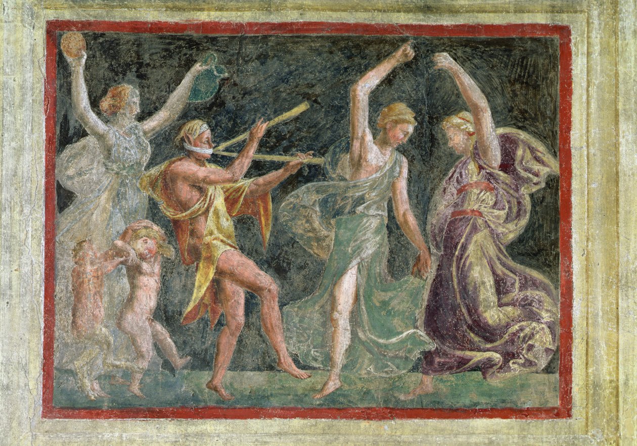 La casa della metamorfosi, Menadi danzanti da Romano Giulio