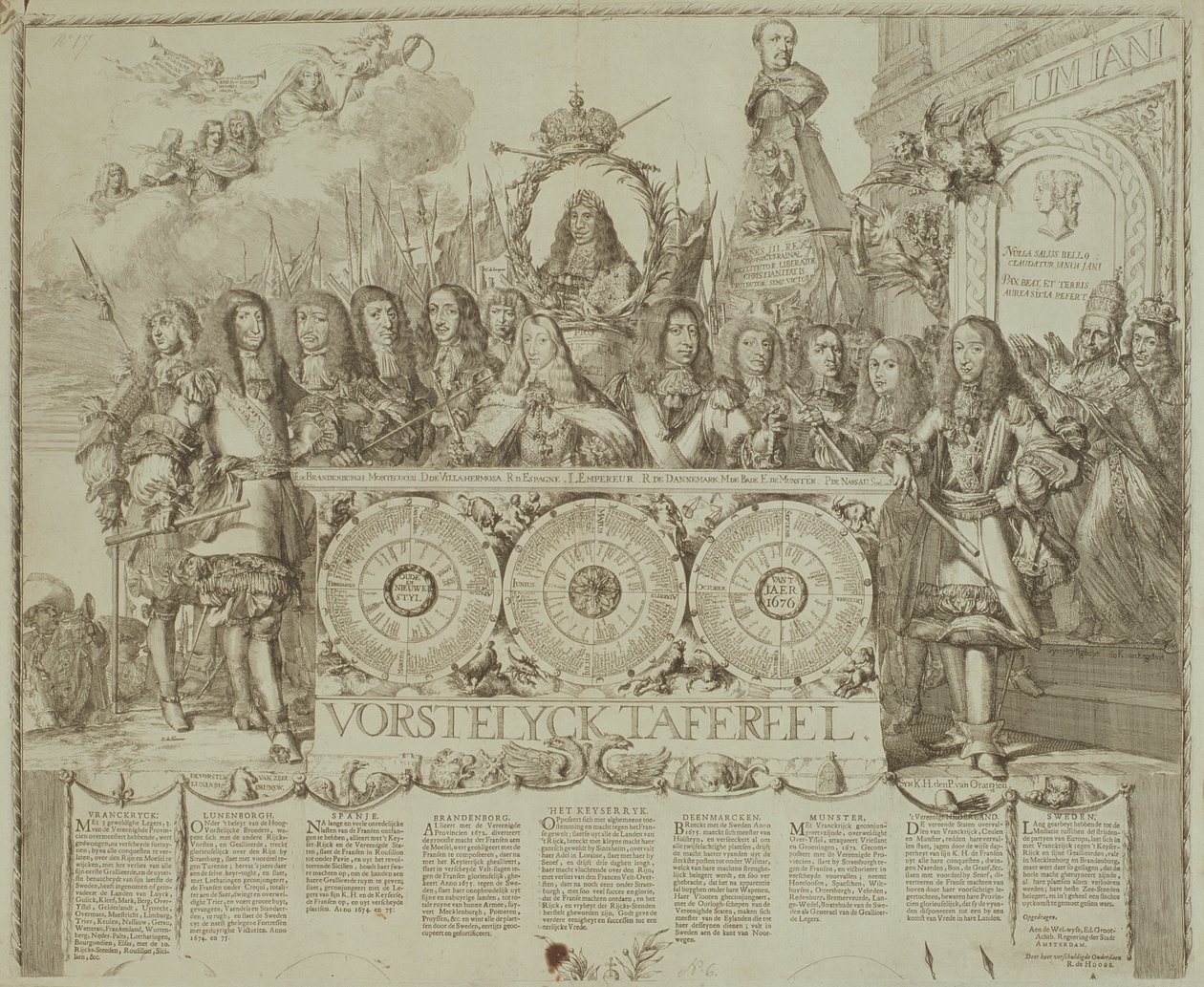 Vorstelyck Tafereel, c.1676 da Romeyn de Hooghe