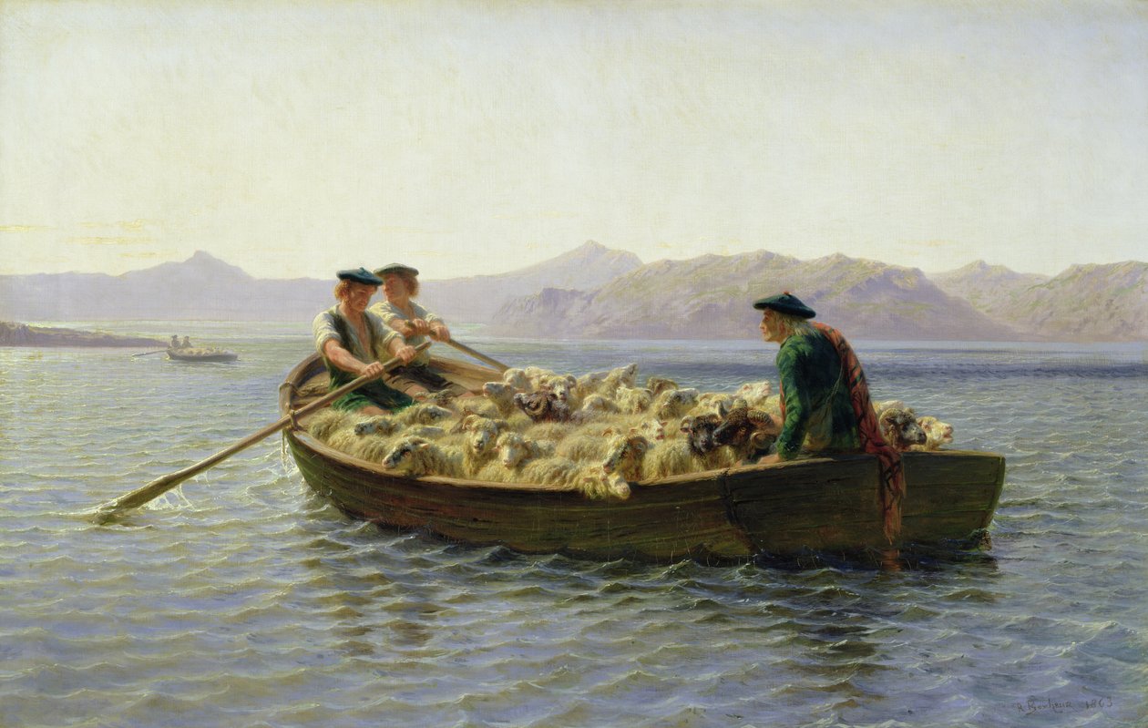 Barca a remi, 1863 da Rosa Bonheur