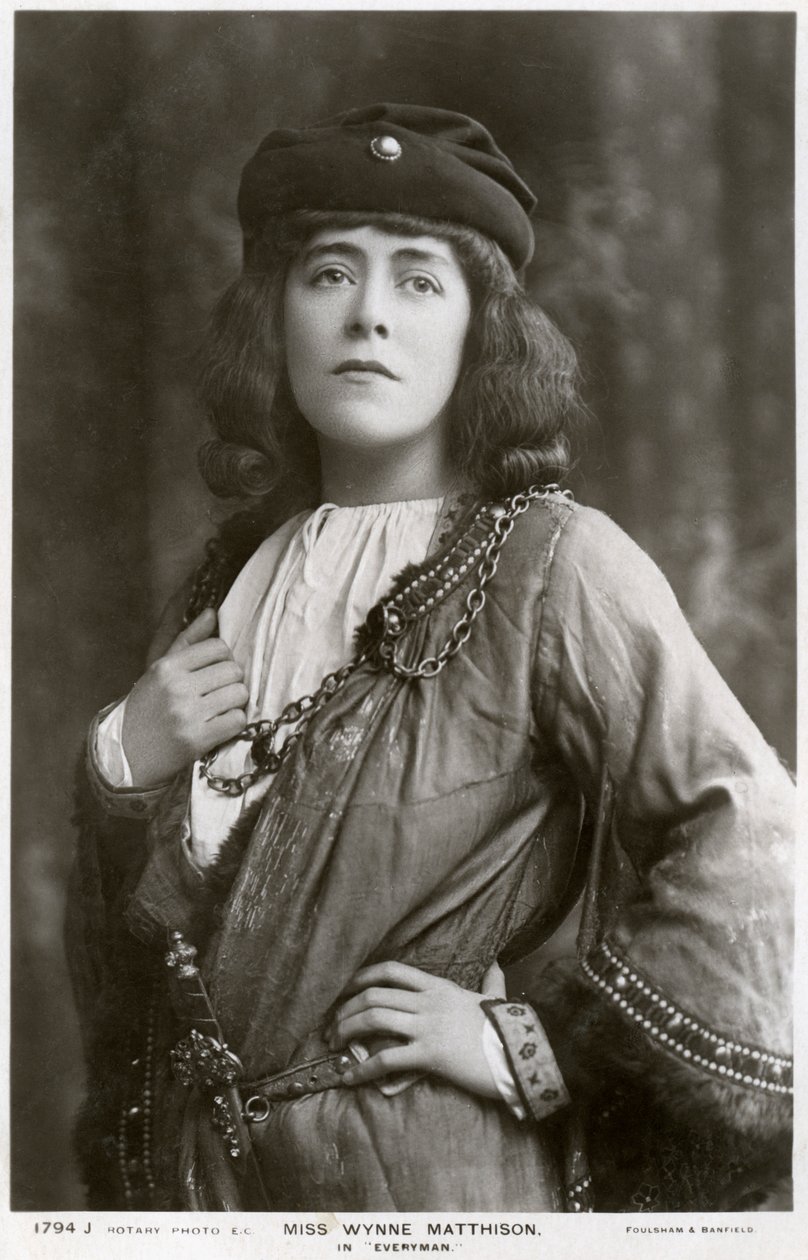 Edith Wynne Matthison, attrice britannica, c1907 da Rotary Photo