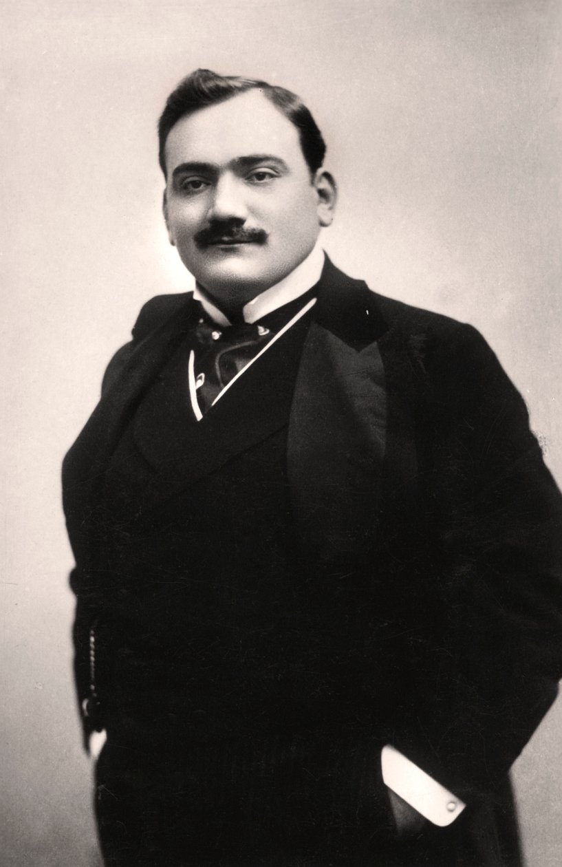 Enrico Caruso 1873-1921, tenore italiano, 1907 da Rotary Photo