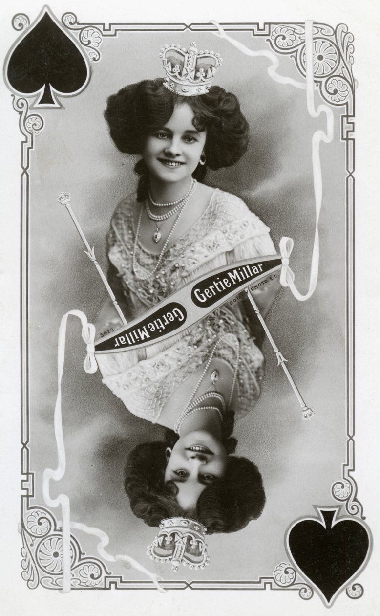 Gertie Millar, attrice e cantante britannica da Rotary Photo