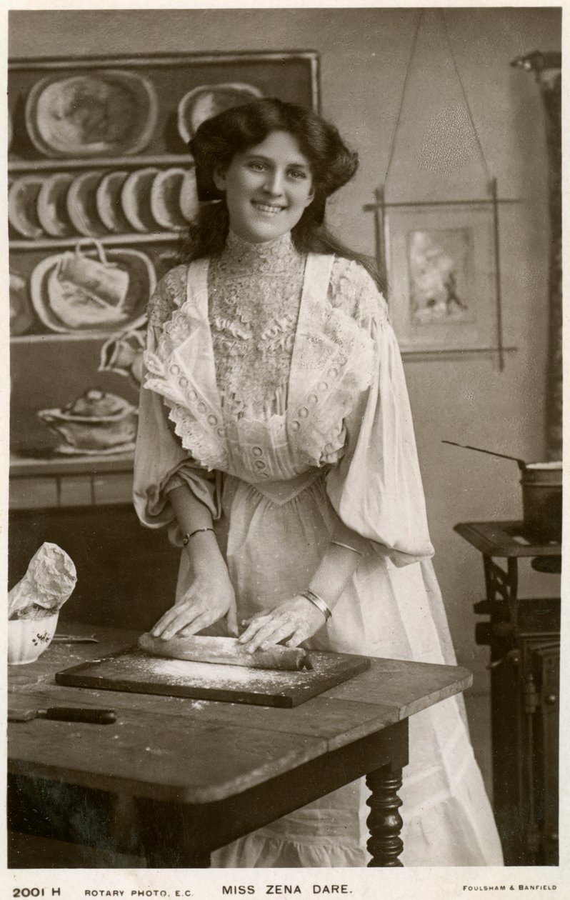 Zena Dare, attrice britannica, c1900s da Rotary Photo