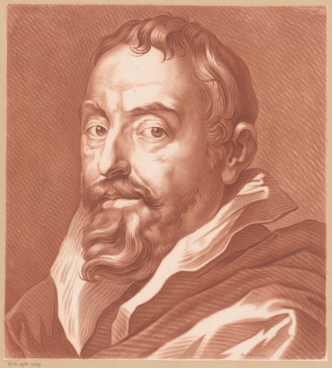 Busto di un uomo da Louis François Roubillac
